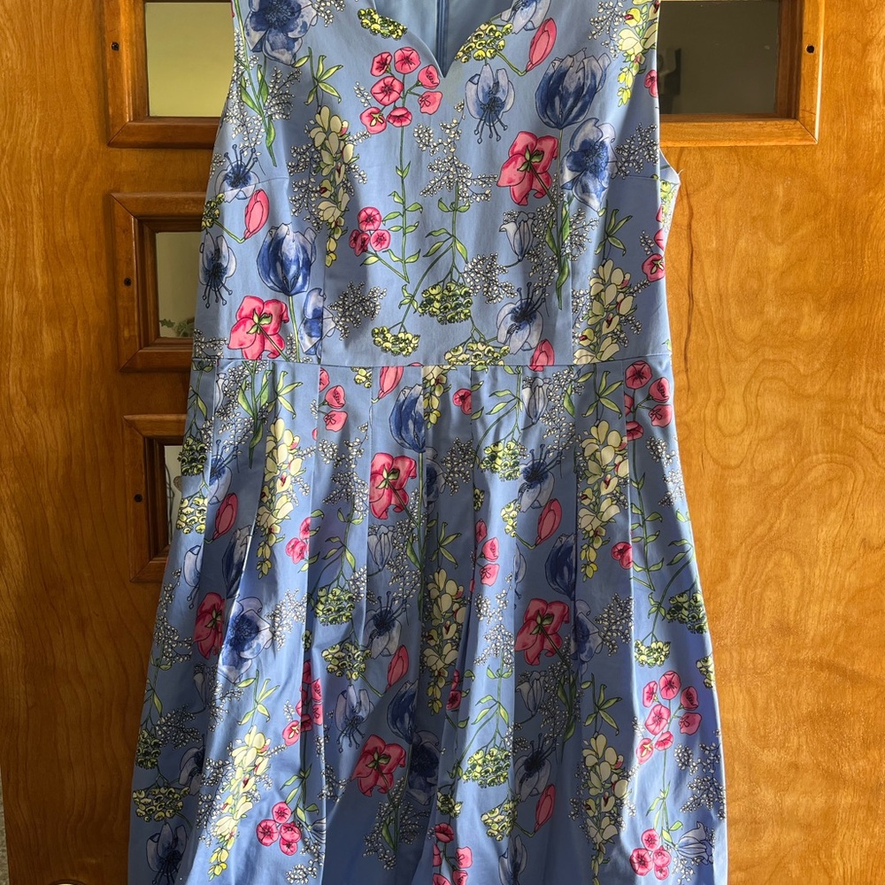 Talbots Multicolor Floral Midi Dress